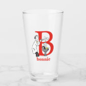 セウス博士のABC：手紙B – 赤 |名前の追加 タンブラーグラス (正面)