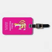 セウス博士のABC:手紙F – 白 |名前の追加 ラゲッジタグ (正面横)