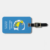 セウス博士のABC:手紙G – 白 |名前の追加 ラゲッジタグ (正面横)