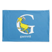 セウス博士のABC:手紙G – 白 |名前の追加 枕カバー (裏面)