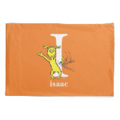 セウス博士のABC:手紙I – ホワイト |名前の追加 枕カバー (裏面)