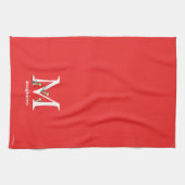 セウス博士のABC:手紙M – 白 |名前の追加 キッチンタオル (横)