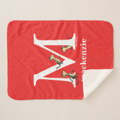 セウス博士のABC：手紙M – 白 |名前の追加 シェルパブランケット (正面(横))