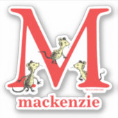 セウス博士のABC：手紙M – 白 |名前の追加 シール (正面)