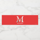 セウス博士のABC：手紙M – 白 |名前の追加 ペットボトルラベル (シングルラベル)