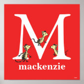 セウス博士のABC:手紙M – 白 |名前の追加 ポスター (正面)