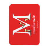 セウス博士のABC:手紙M – 白 |名前の追加 マグネット (縦)