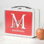 セウス博士のABC：手紙M – 白 |名前の追加 メタルランチボックス (インサイチュ)