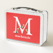 セウス博士のABC：手紙M – 白 |名前の追加 メタルランチボックス (裏面)