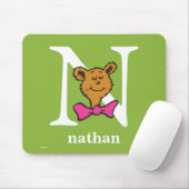 セウス博士のABC：手紙N – 白 |名前の追加 マウスパッド (マウス)