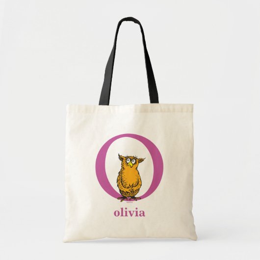 セウス博士のABC:手紙O – 紫 |名前の追加 トートバッグ (正面)