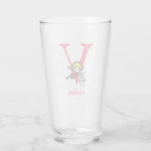 セウス博士のABC：手紙V – ピンク |名前の追加 タンブラーグラス (裏面)