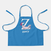 セウス博士のABC：手紙Z – 白 |名前の追加 エプロン (正面)
