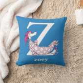 セウス博士のABC：手紙Z – 白 |名前の追加 クッション (ブランケット)