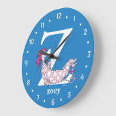 セウス博士のABC:手紙Z – 白 |名前の追加 ラージ壁時計 (傾斜)