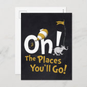 セウス博士 |ああ、行く場所！レトロ ポストカード (正面/裏面)