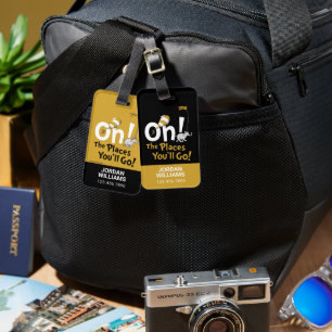 セウス博士  ああ、行く場所！レトロ ラゲッジタグ