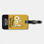 セウス博士 |ああ、行く場所！レトロ ラゲッジタグ (裏面横)