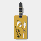 セウス博士 |ああ、行く場所！レトロ ラゲッジタグ (正面縦)