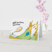 セウス博士 |ああ、行く場所！ 箔グリーティングカード (蘭)