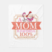 セウス博士 |お母さんが忠実に100% フリースブランケット (正面)