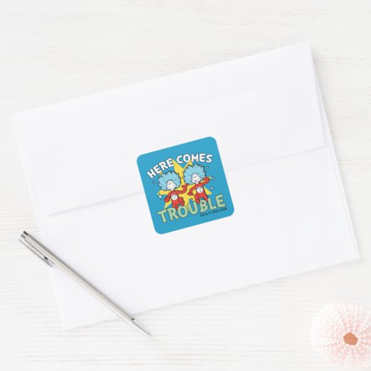 セウス博士 | ここで問題が発生する来こと スクエアシール (封筒)