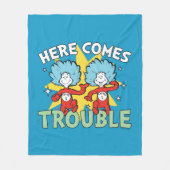 セウス博士 | ここで問題が発生する来こと フリースブランケット (正面)