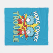 セウス博士 | ここで問題が発生する来こと フリースブランケット (正面(横))