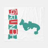 セウス博士 |インチ – 赤と緑 フリースブランケット (正面(横))