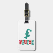 セウス博士 |インチ – 赤と緑 ラゲッジタグ (正面縦)