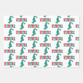 セウス博士 |インチ – 赤と緑 ラッピングペーパーシート (正面2)