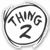 セウス博士 | カスタム Thing One Thing Two シール (正面)