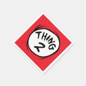 セウス博士 | カスタム Thing One Thing Two スタンダードカクテルナプキン (角)