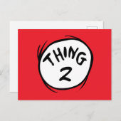 セウス博士 | カスタム Thing One Thing Two ポストカード (正面/裏面)