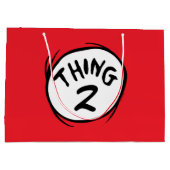 セウス博士 | カスタム Thing One Thing Two ラージペーパーバッグ (裏面)