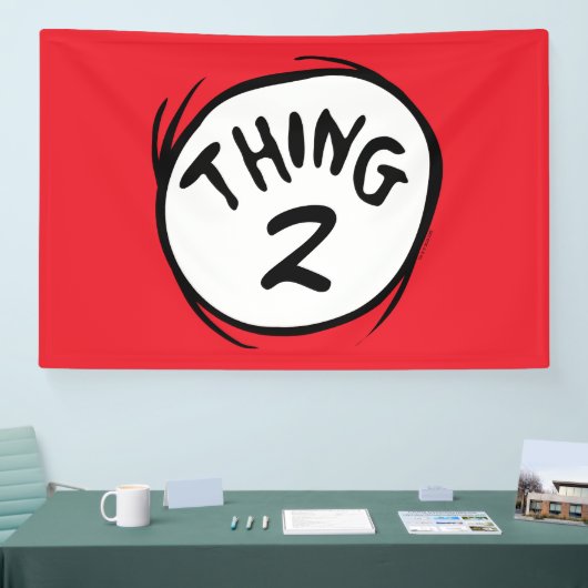 セウス博士 | カスタム Thing One Thing Two 横断幕 (トレードショー)