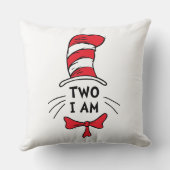 セウス博士 |キャットインザハット – Two I Am誕生日 クッション (裏面)