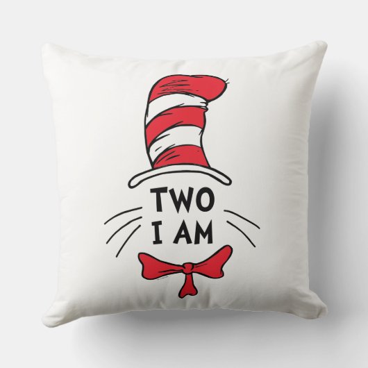 セウス博士 |キャットインザハット – Two I Am誕生日 クッション (裏面)