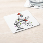 セウス博士 | グインチ | 帽子のいたずら猫 スクエアペーパーコースター (アングル)