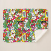 セウス博士 |グラインチパターカラフルン シェルパブランケット (正面(横))