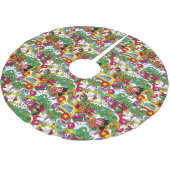 セウス博士 |グラインチパターカラフルン ブラッシュドポリエステルツリースカート (アングル)