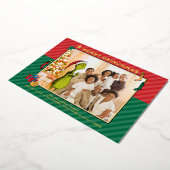 セウス博士 |グラインチファミリーフォトホリデーカード 箔シーズンカード (回転した状態)