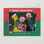 セウス博士 |グラインチファミリーフォトホリデー シーズンポストカード (正面)