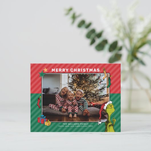 セウス博士 |グラインチファミリーフォト シーズンポストカード (スタンド正面)