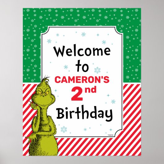セウス博士 |グラインチ誕生日へようこそ ポスター (正面)
