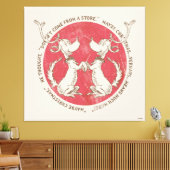 セウス博士 |グラインチ |マックス – クリスマス引用文 キャンバスプリント (インサイチュ (リビング))