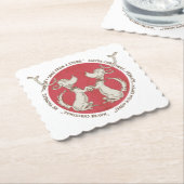 セウス博士 |グラインチ |マックス – クリスマス引用文 ペーパーコースター (アングル)