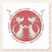 セウス博士 |グラインチ |マックス – クリスマス引用文 ペーパーコースター (正面)