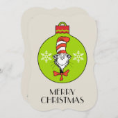 セウス博士 |グラインチ |帽子オーナメントの猫 シーズンカード (正面/裏面)