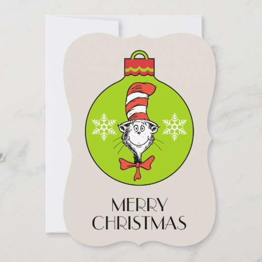 セウス博士 |グラインチ |帽子オーナメントの猫 シーズンカード (正面)